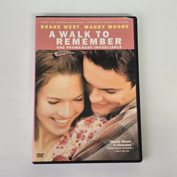 Warner Bros Other - A‎ Walk to Remember DVD Mandy Moore Shane West Romance Movie Warner Bros